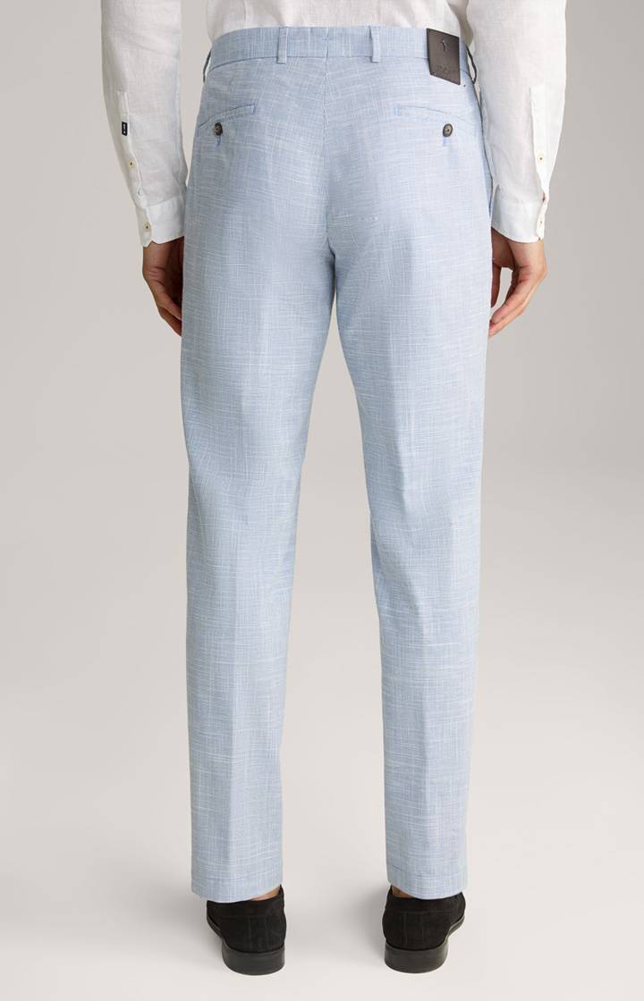 Joop Leinenmix-Chino Hank In Blau/Weiß Gemustert