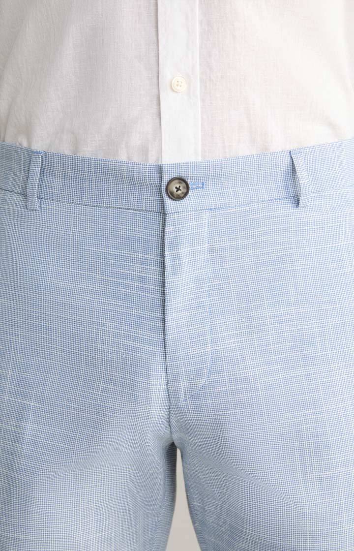 Joop Leinenmix-Chino Hank In Blau/Weiß Gemustert
