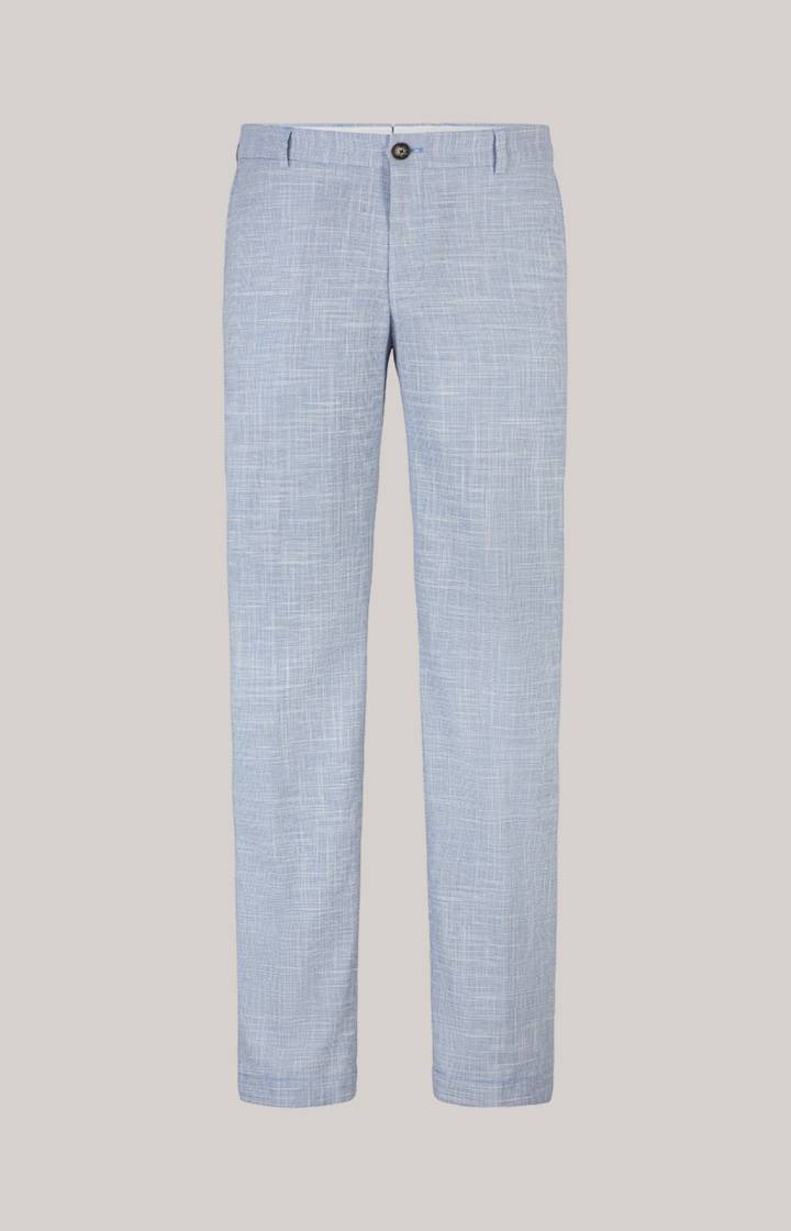 Joop Leinenmix-Chino Hank In Blau/Weiß Gemustert