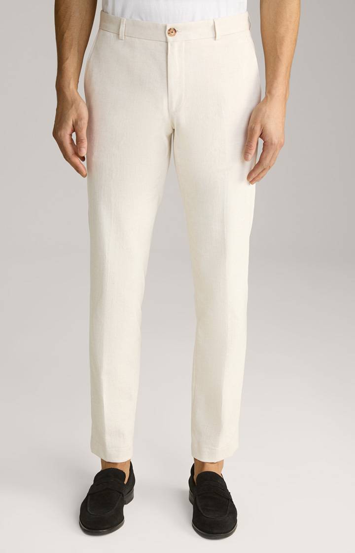 Joop Leinenmix Chino Hank in Creme