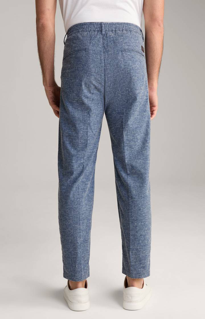 Joop Leinenmix-Chino Lead In Blau Meliert