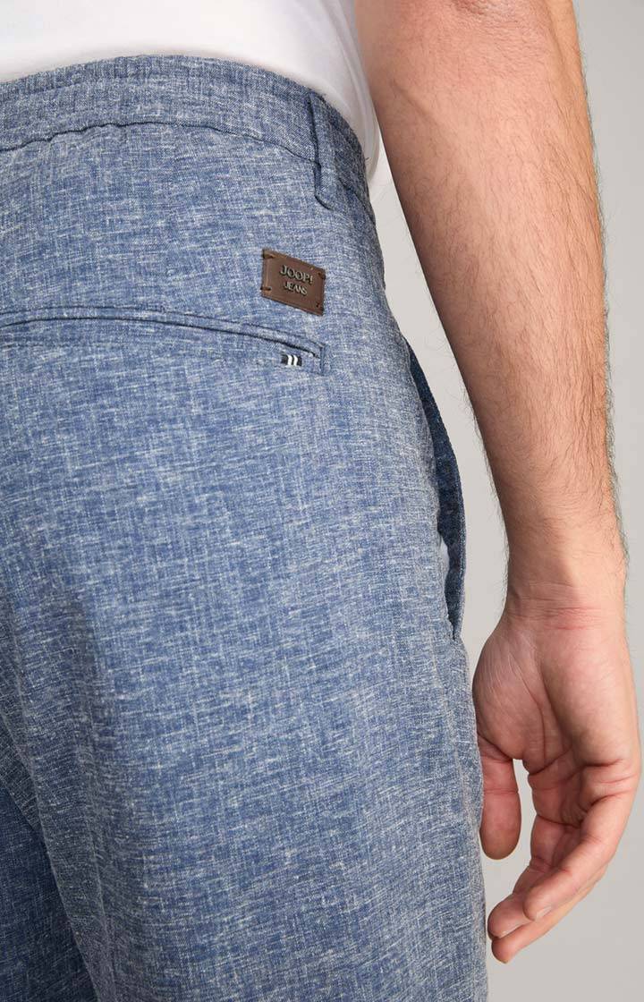 Joop Leinenmix-Chino Lead In Blau Meliert
