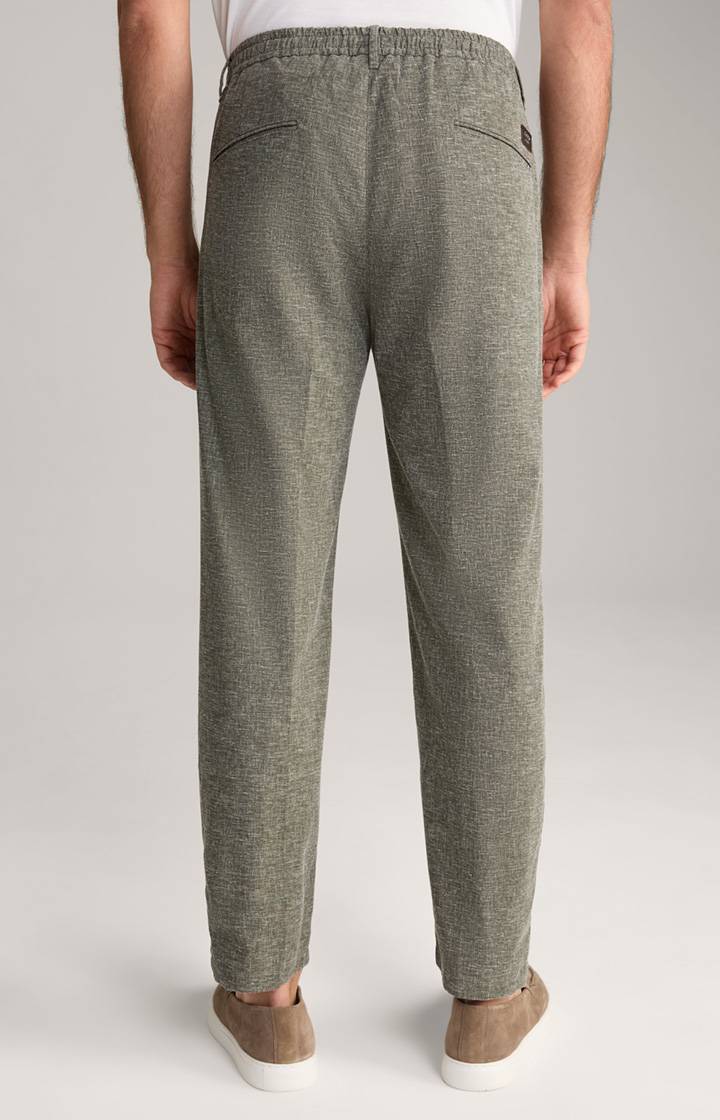Joop Leinenmix-Chino Lead In Oliv Meliert