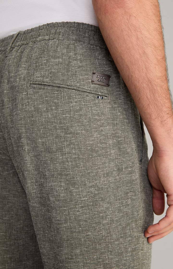 Joop Leinenmix-Chino Lead In Oliv Meliert