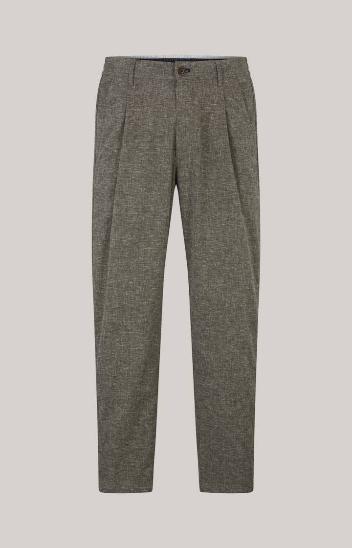 Joop Leinenmix-Chino Lead In Oliv Meliert