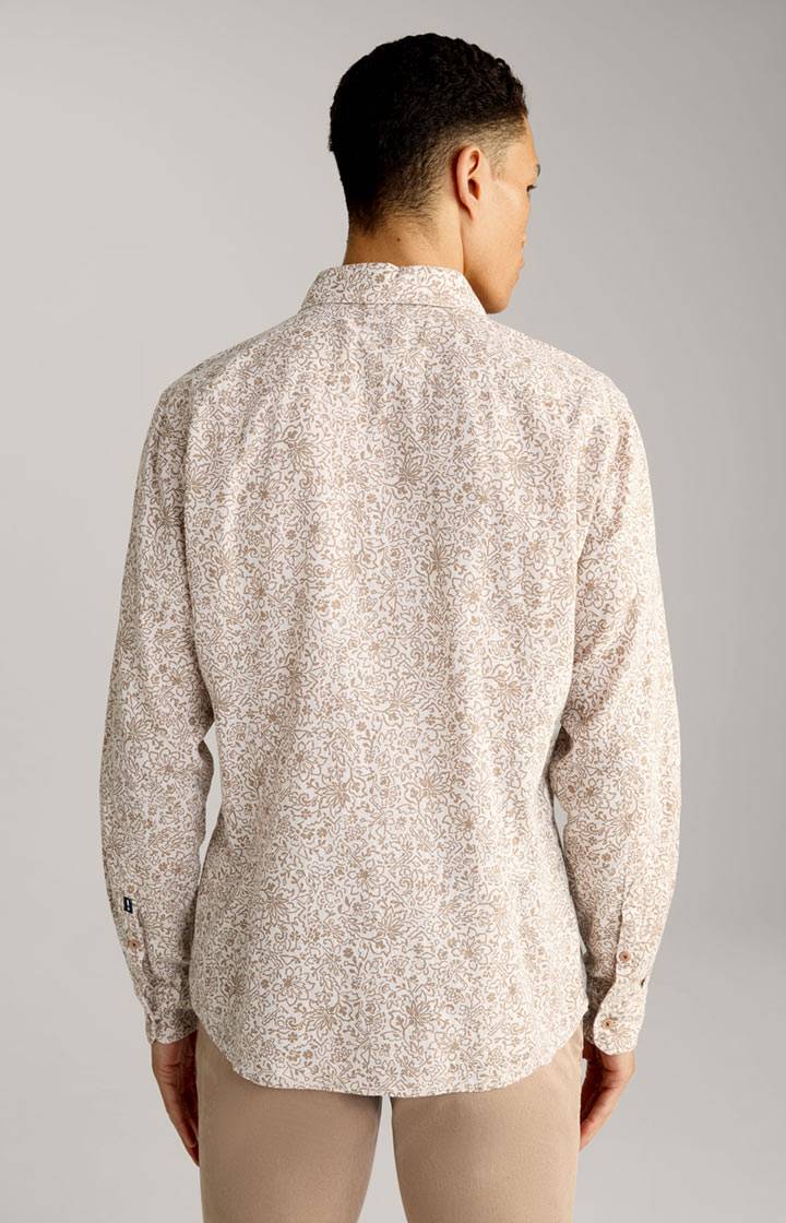 Joop Leinenmix-Hemd Hanson In Braun Gemustert