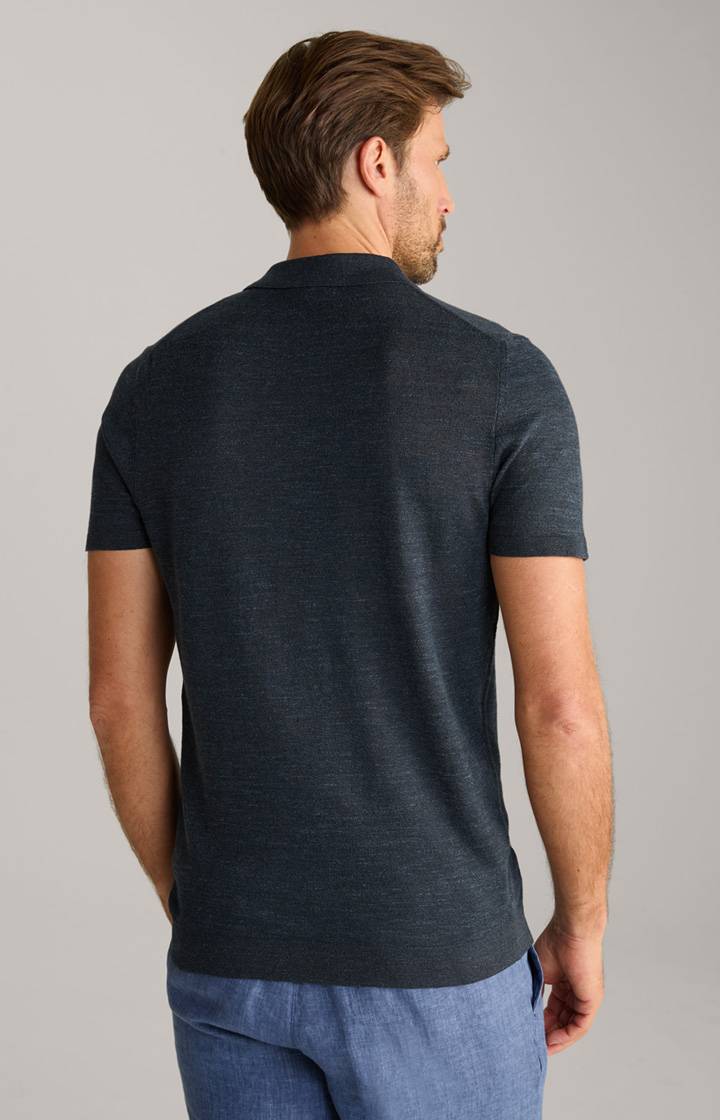 Joop Leinenmix-Poloshirt Malioso In Navy