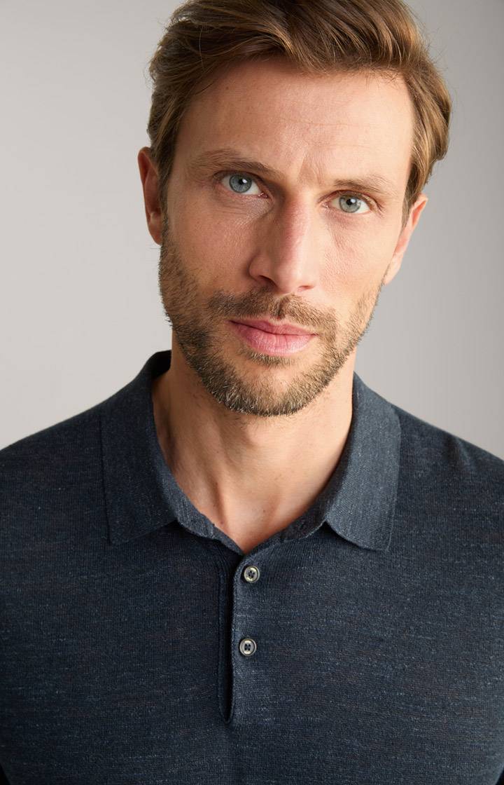 Joop Leinenmix-Poloshirt Malioso In Navy