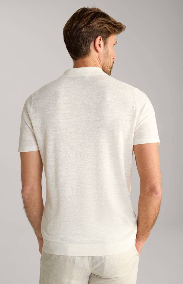 Joop Leinenmix-Poloshirt Malioso In Offwhite