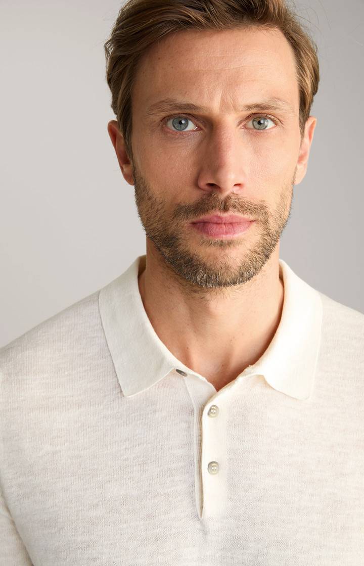 Joop Leinenmix-Poloshirt Malioso In Offwhite