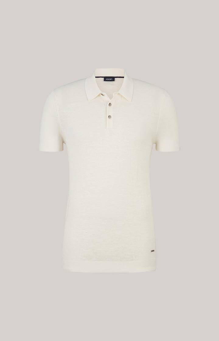 Joop Leinenmix-Poloshirt Malioso In Offwhite