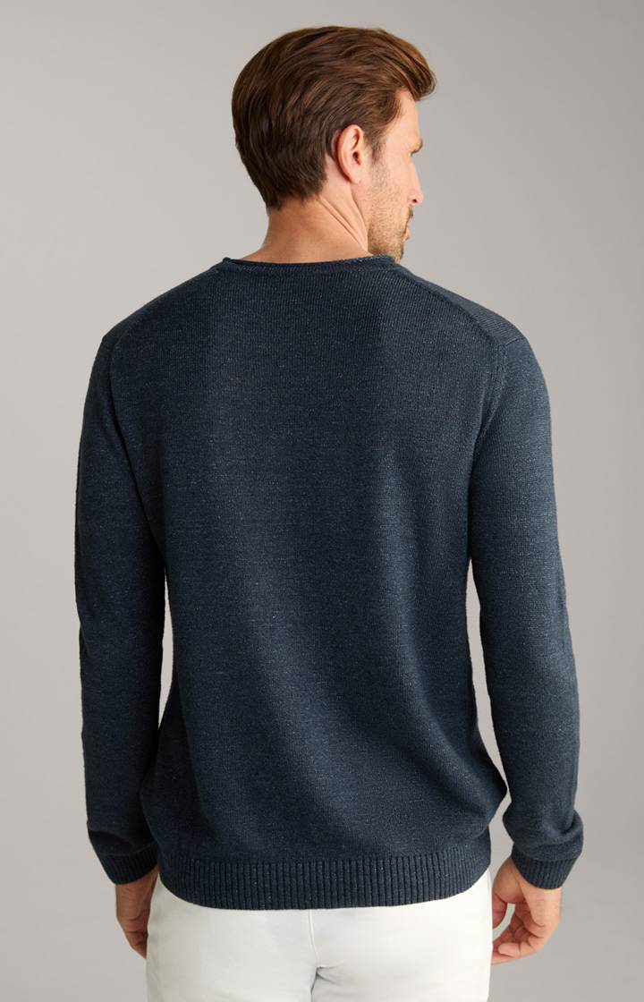 Joop Leinenmix-Pullover Mendor In Navy
