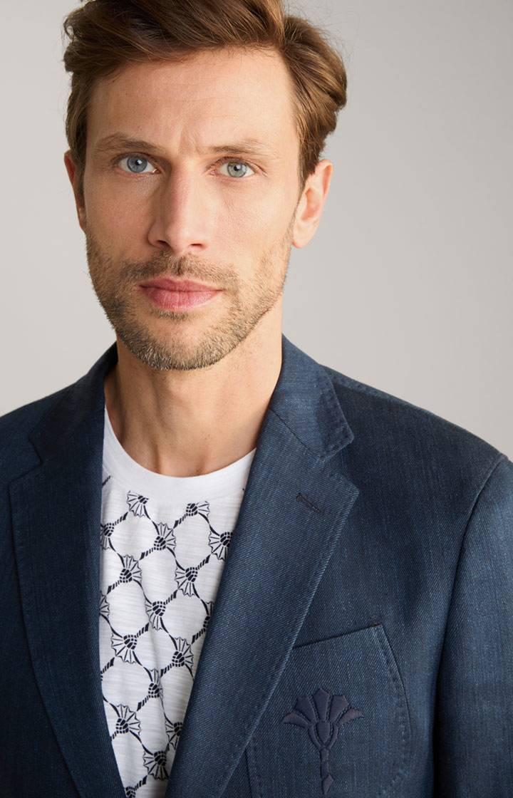 Joop Leinenmix-Sakko Heathrow In Denim Blue