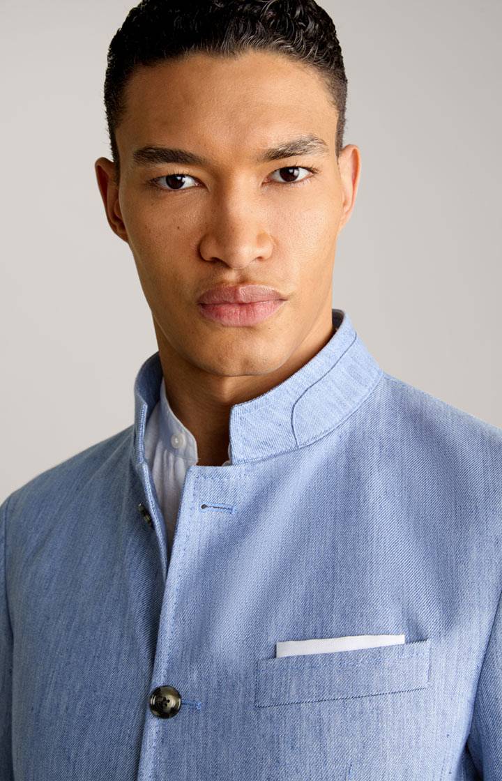 Joop Leinenmix-Sakko Hiro In Hellblau Meliert