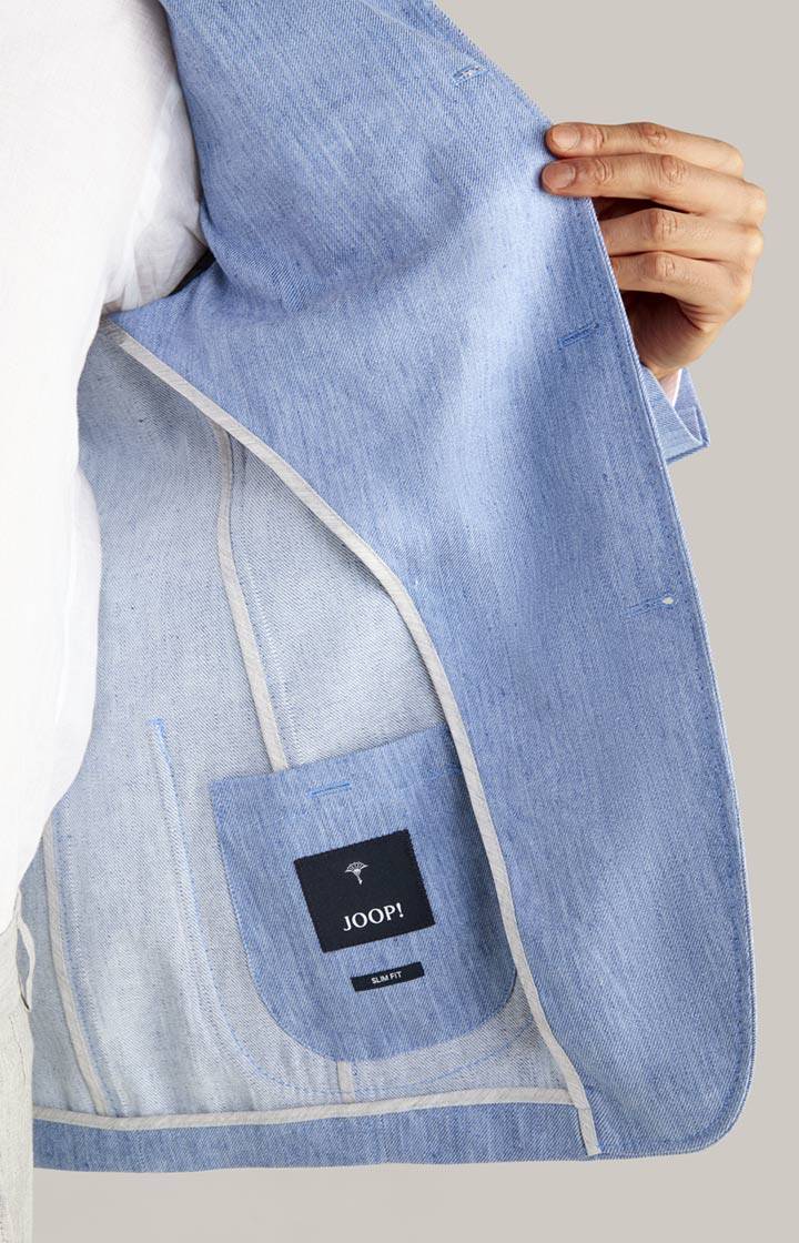 Joop Leinenmix-Sakko Hiro In Hellblau Meliert