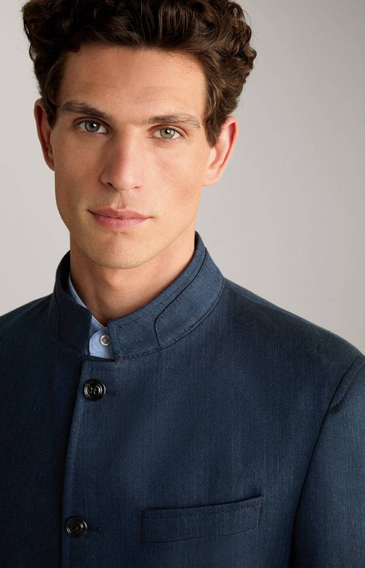 Joop Leinenmix-Sakko Hiro In Navy