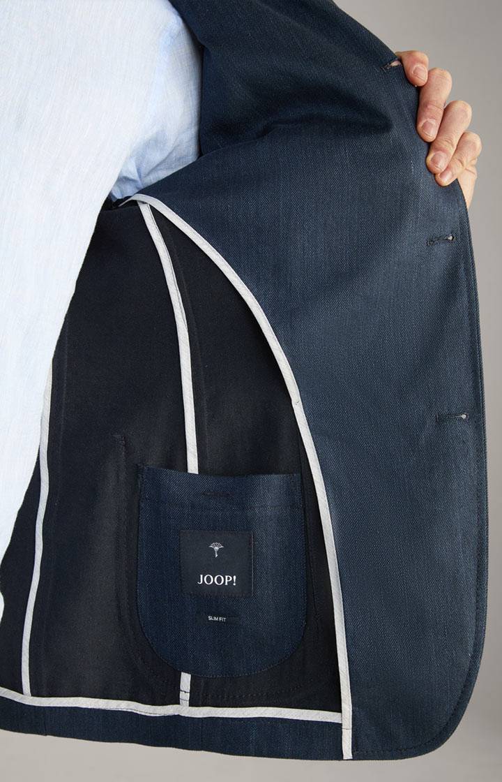 Joop Leinenmix-Sakko Hiro In Navy