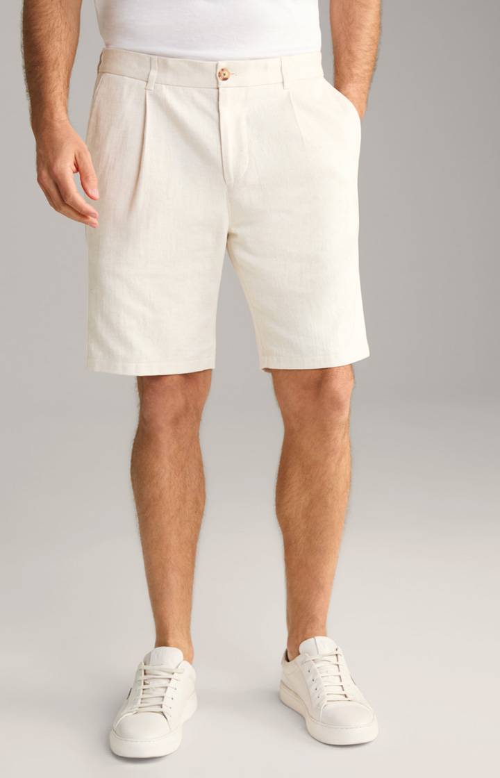 Joop Leinenmix-Shorts Dinghy in Offwhite