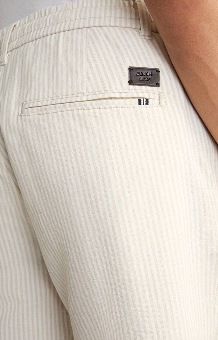 Joop Leinenmix-Shorts Ruby In Beige Gestreift