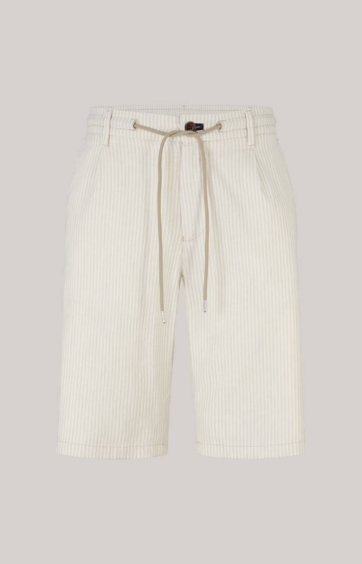 Joop Leinenmix-Shorts Ruby In Beige Gestreift