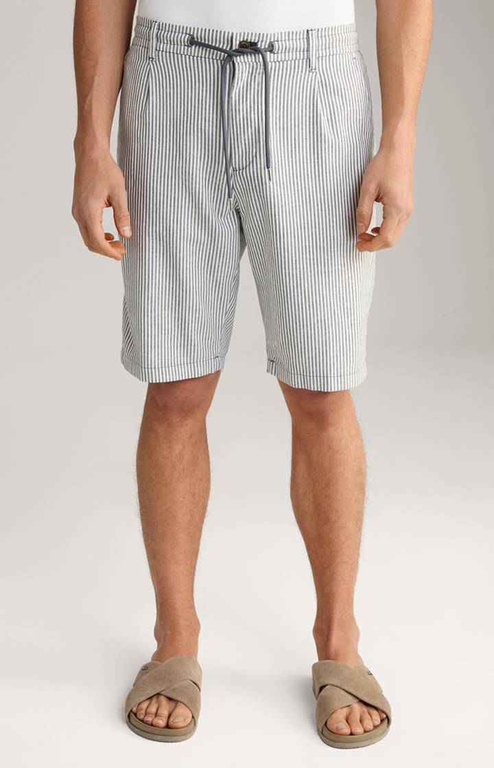 Joop Leinenmix-Shorts Ruby in Navy gestreift