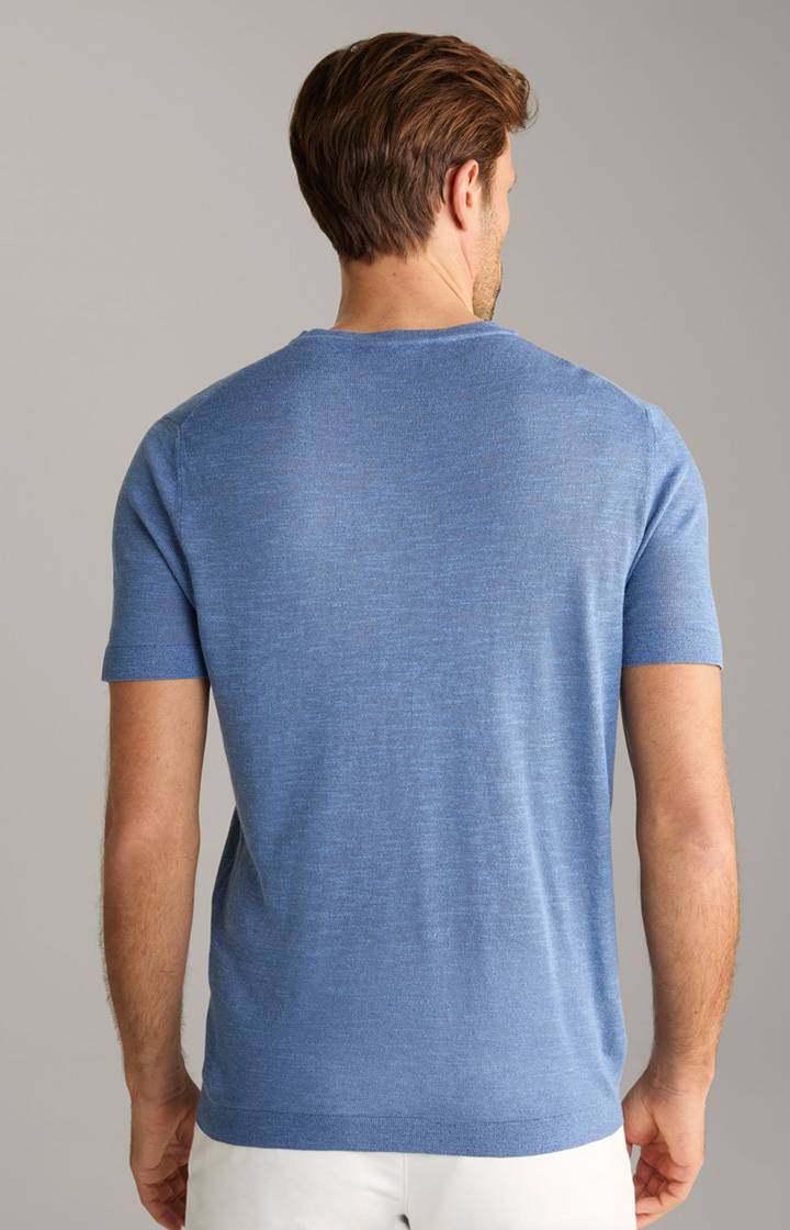 Joop Leinenmix-T-Shirt Maroso In Blau