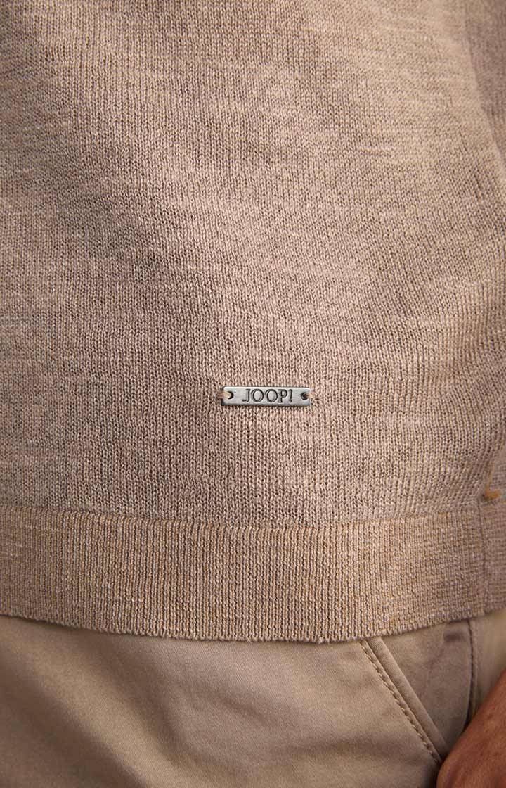 Joop Leinenmix-T-Shirt Maroso In Braun