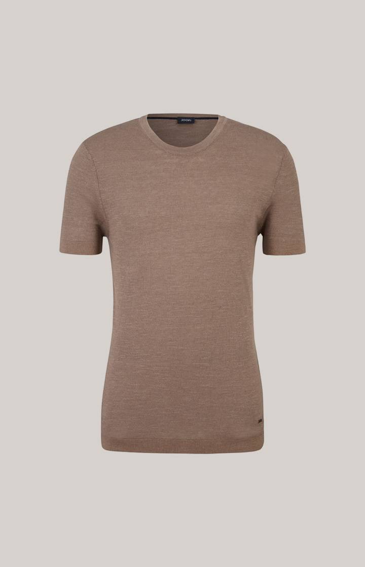 Joop Leinenmix-T-Shirt Maroso In Braun