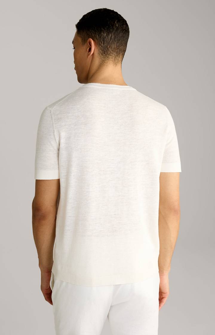 Joop Leinenmix-T-Shirt Maroso In Offwhite
