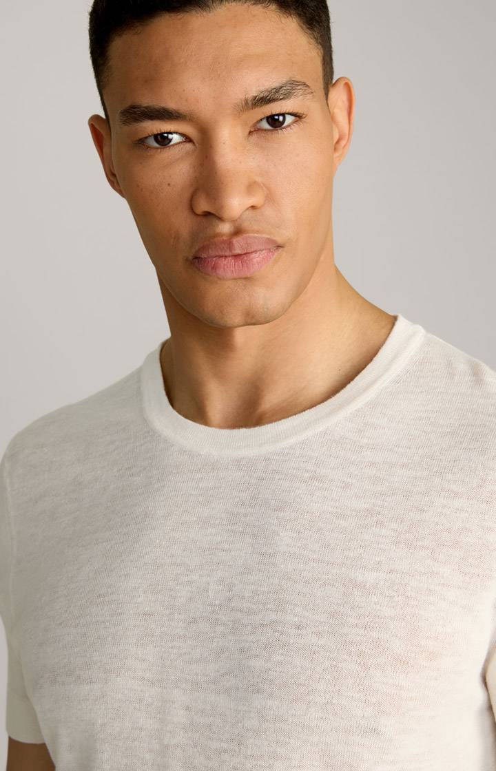 Joop Leinenmix-T-Shirt Maroso In Offwhite