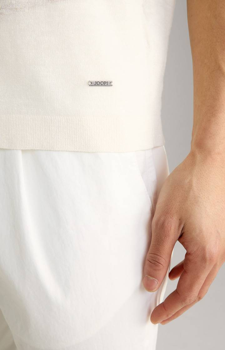 Joop Leinenmix-T-Shirt Maroso In Offwhite