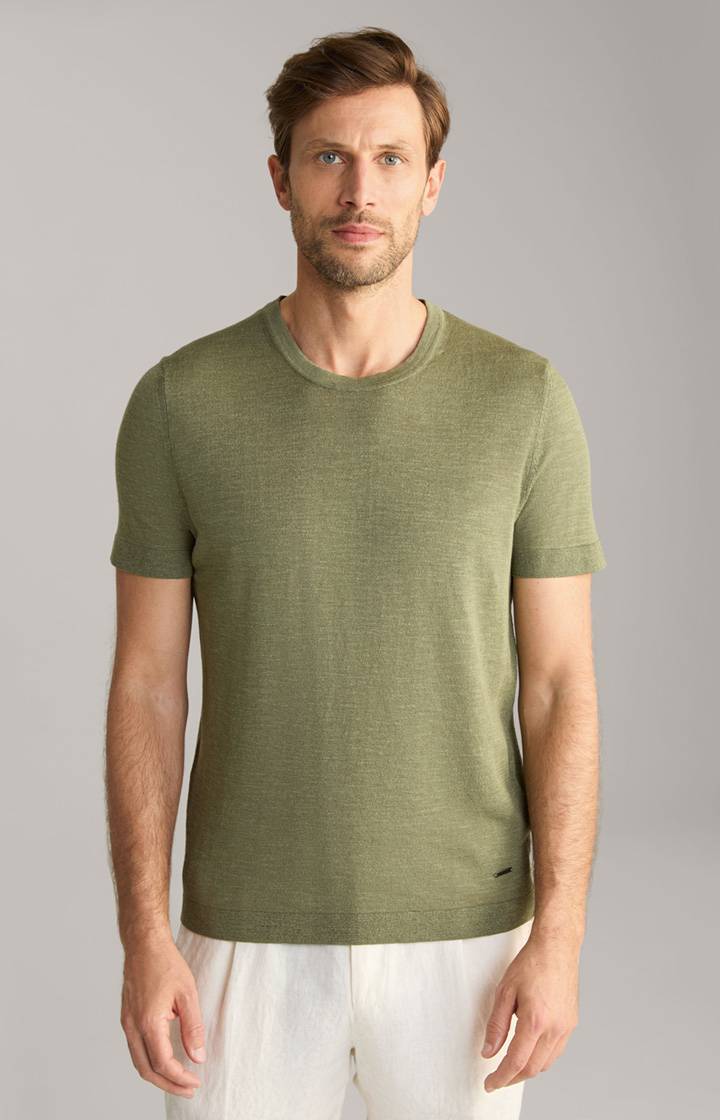 Joop Leinenmix-T-Shirt Maroso in Oliv