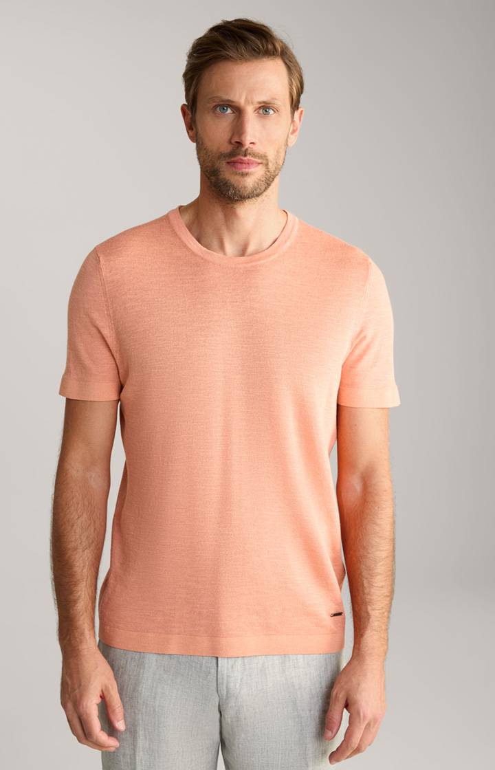 Joop Leinenmix-T-Shirt Maroso in Orange