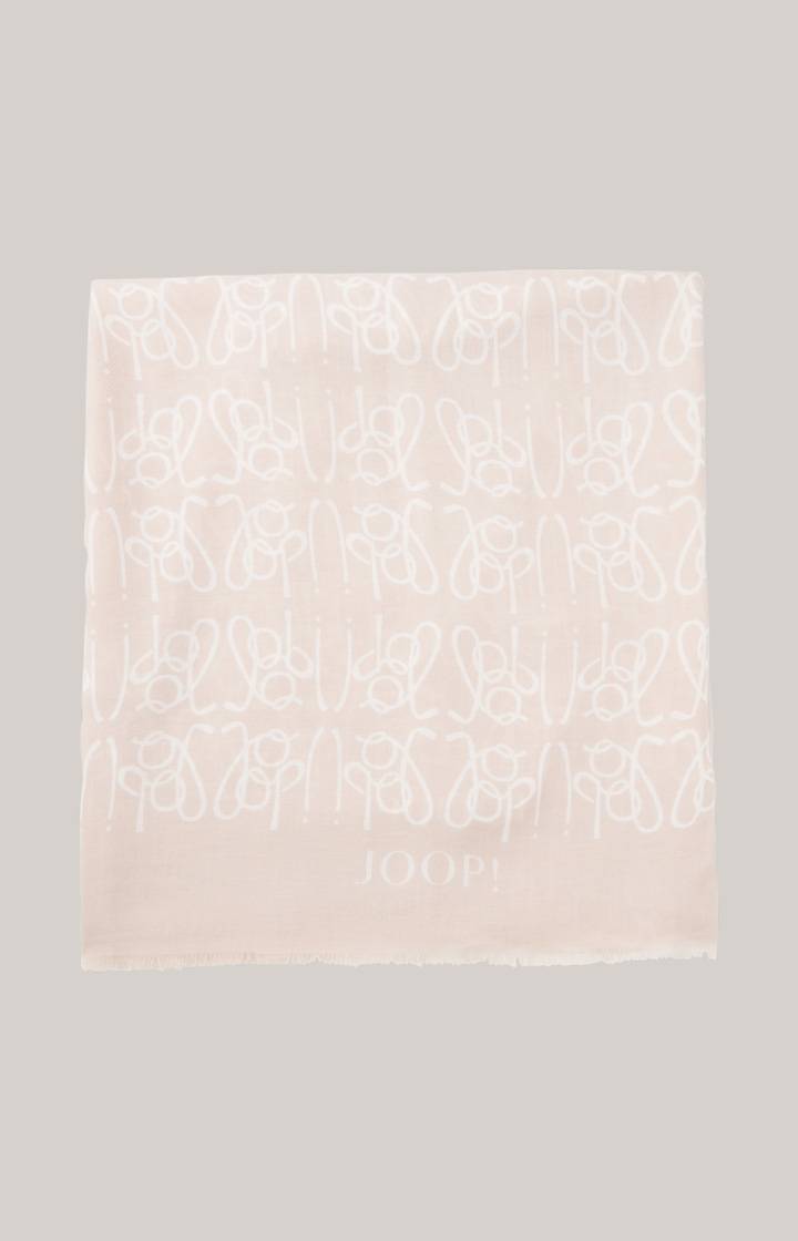 Joop Logo-Schal in Rosé