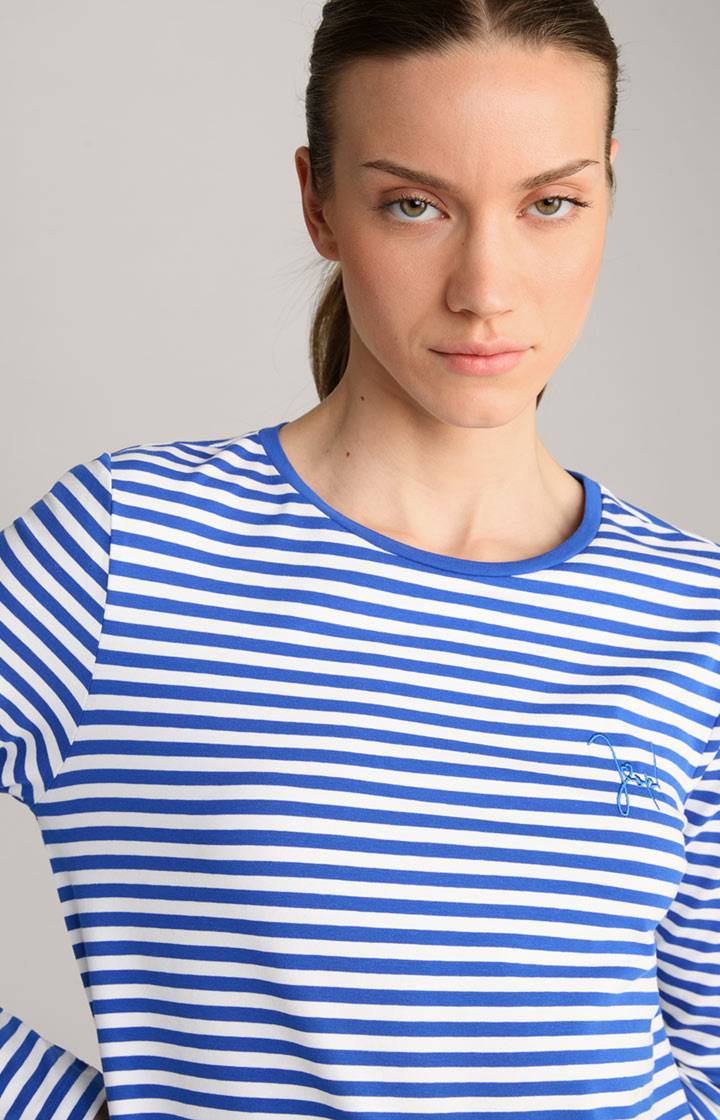Joop Longsleeve In Blau/Weiß Gestreift