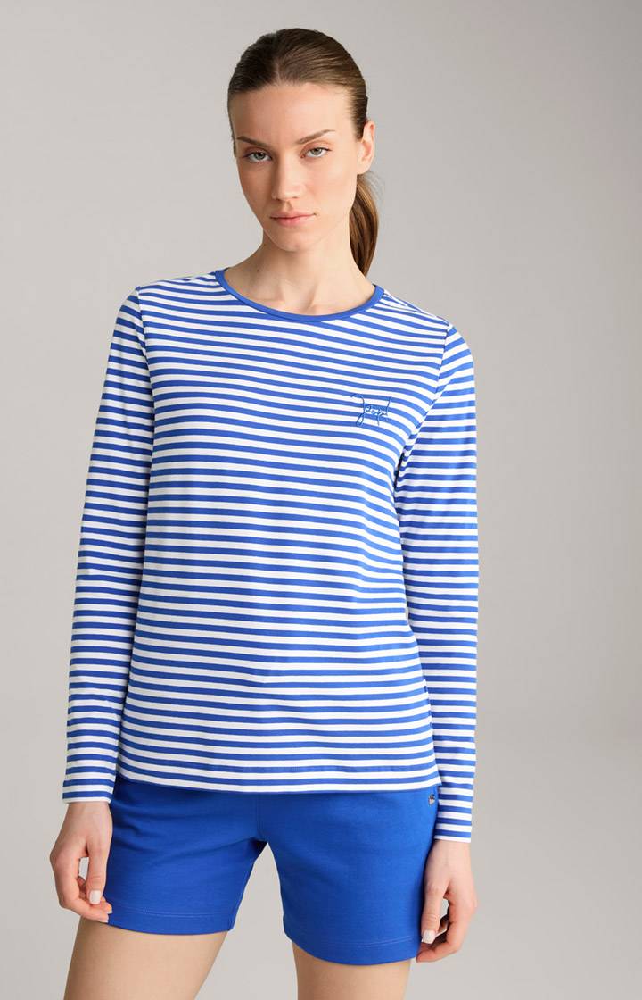 Joop Longsleeve in Blau/Weiß gestreift