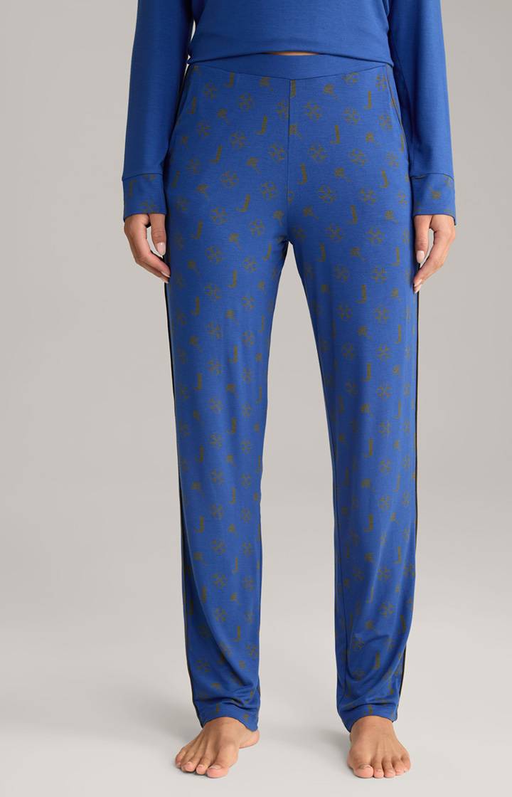 Joop Loungewear Hose in Royalblau/Oliv