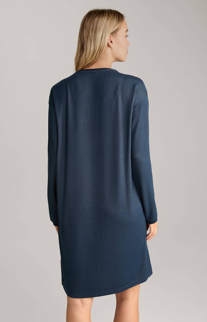 Joop Loungewear Longshirt In Midnight Blue Meliert