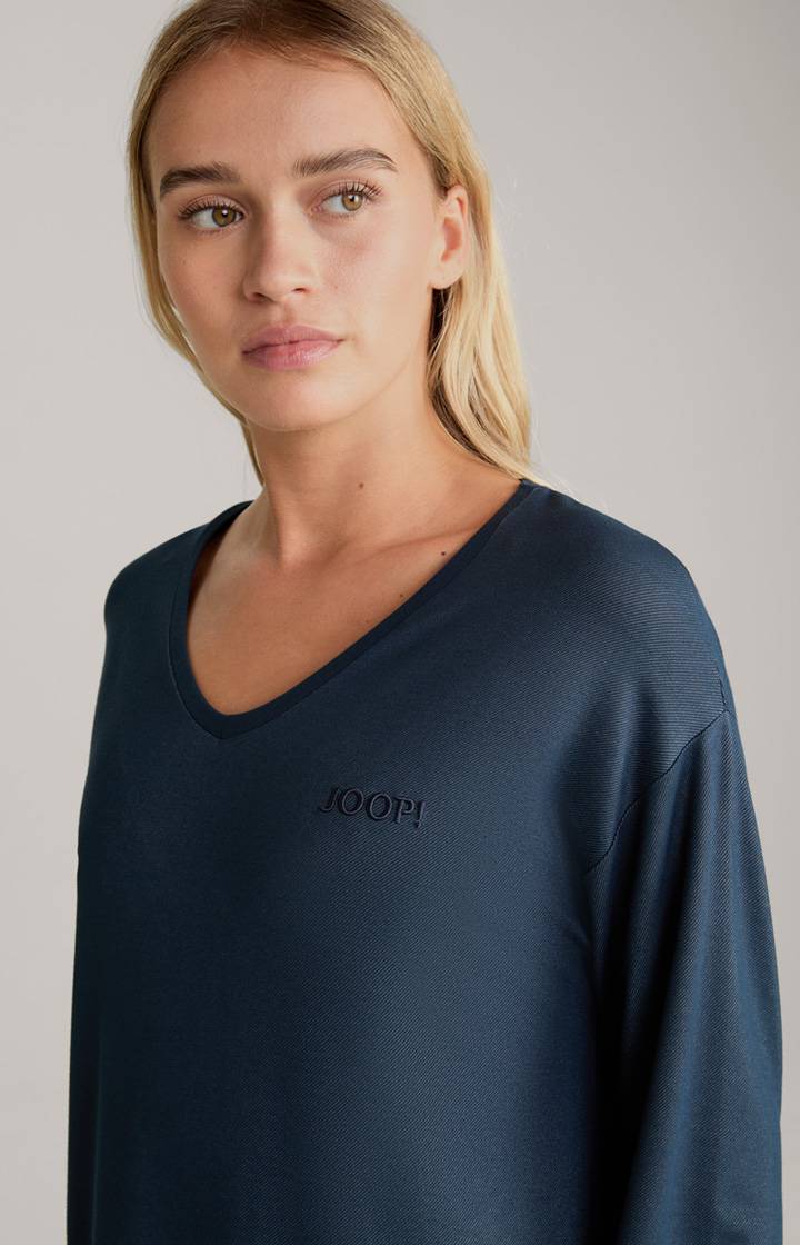 Joop Loungewear Longshirt In Midnight Blue Meliert