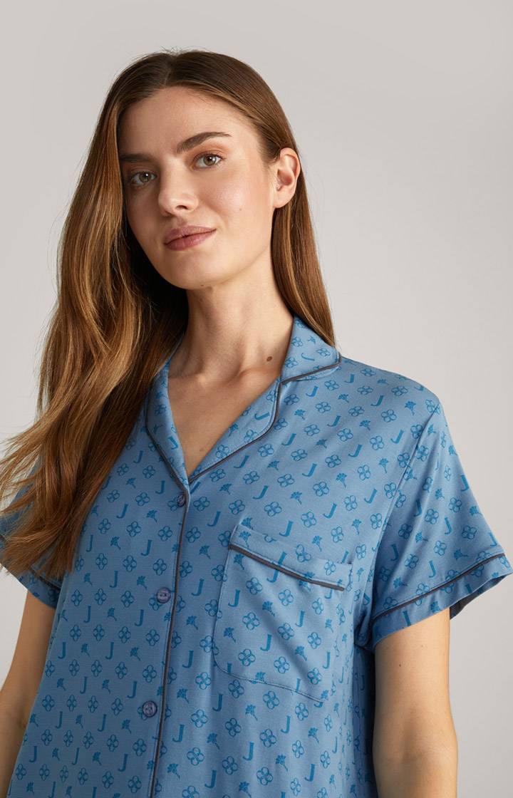 Joop Loungewear Longshirt In Ocean Blue