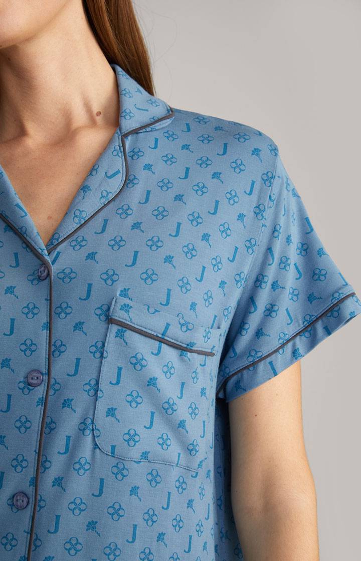 Joop Loungewear Longshirt In Ocean Blue