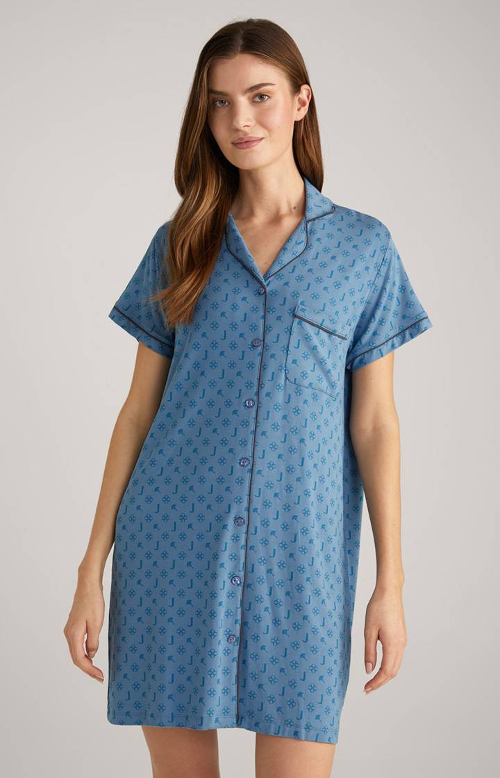 Joop Loungewear Longshirt in Ocean Blue