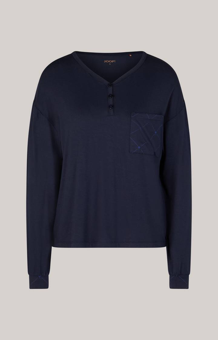Joop Loungewear Longsleeve In Midnight Blue