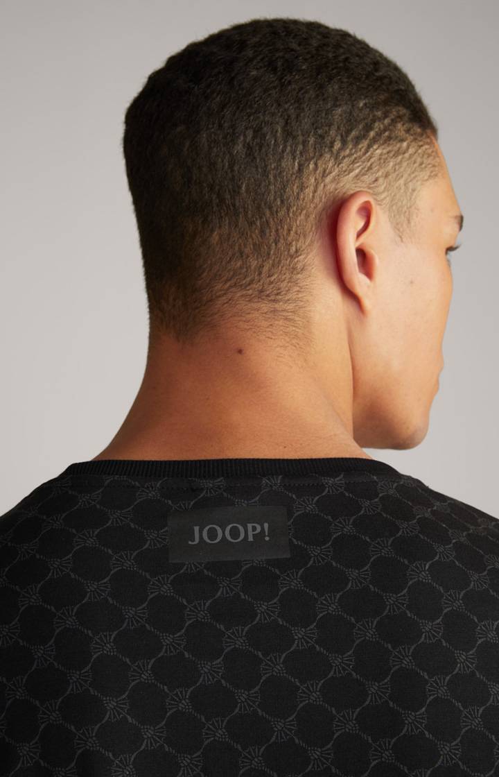 Joop Loungewear Longsleeve In Schwarz Gemustert