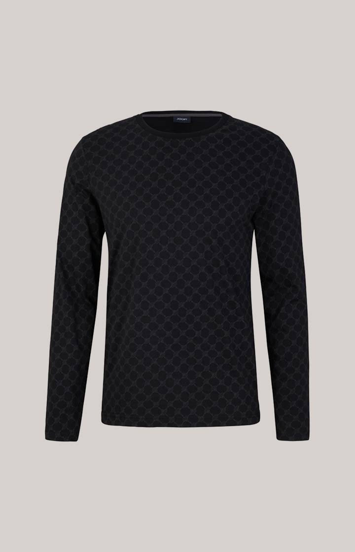 Joop Loungewear Longsleeve In Schwarz Gemustert