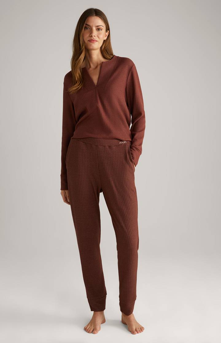 Joop Loungewear Ripp-Joggpants In Coffee