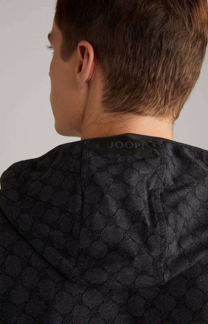 Joop Loungewear Sweatjacke In Anthrazit Meliert