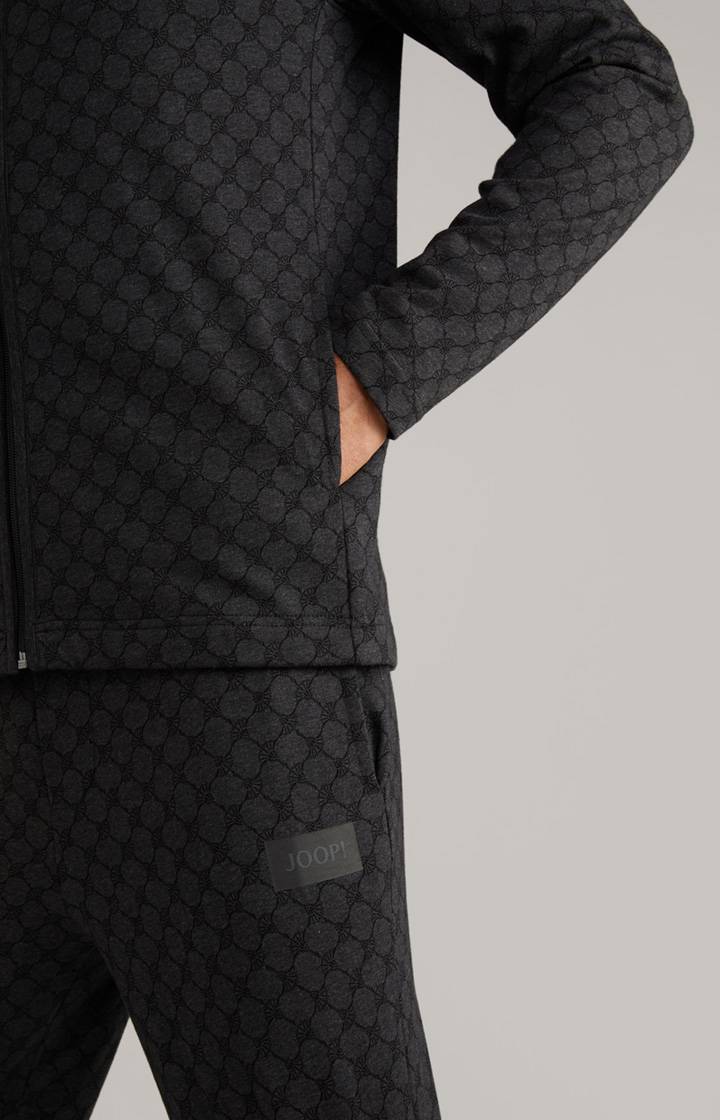 Joop Loungewear Sweatjacke In Anthrazit Meliert