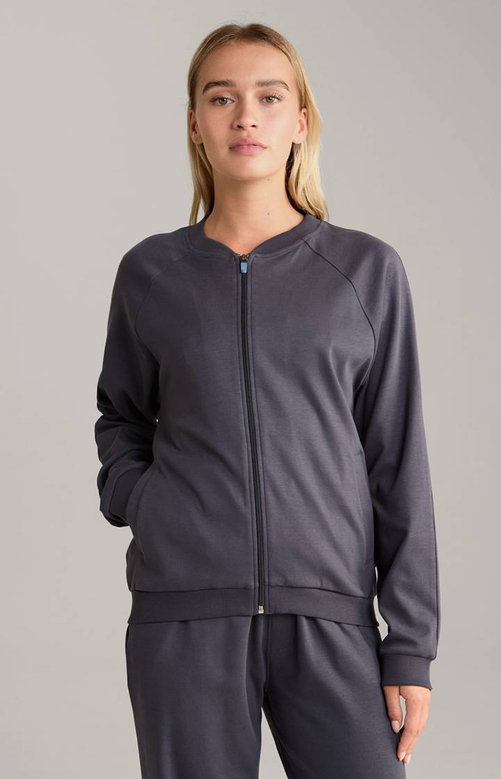 Joop Loungewear Sweatjacke in Anthrazit