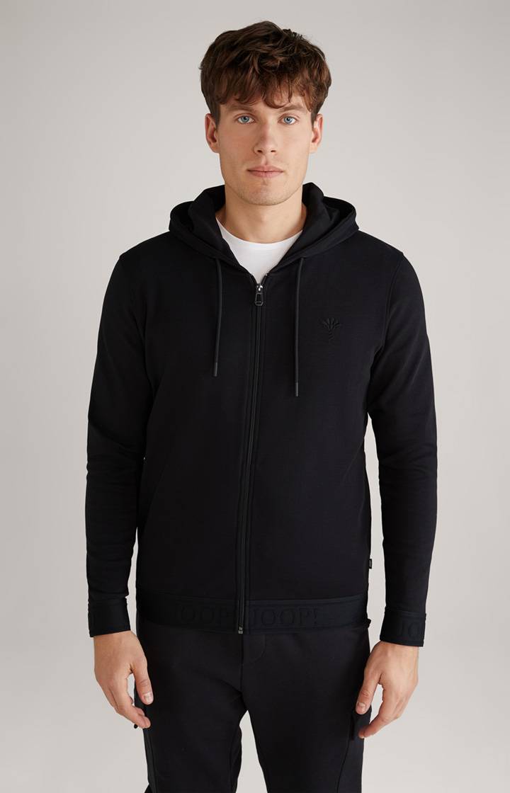Joop Loungewear-Sweatjacke in Schwarz